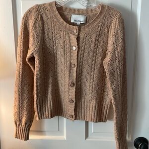 Fun, flattering, fancy feminine Heartloom sweater cutest COZY cardigan! S 💕